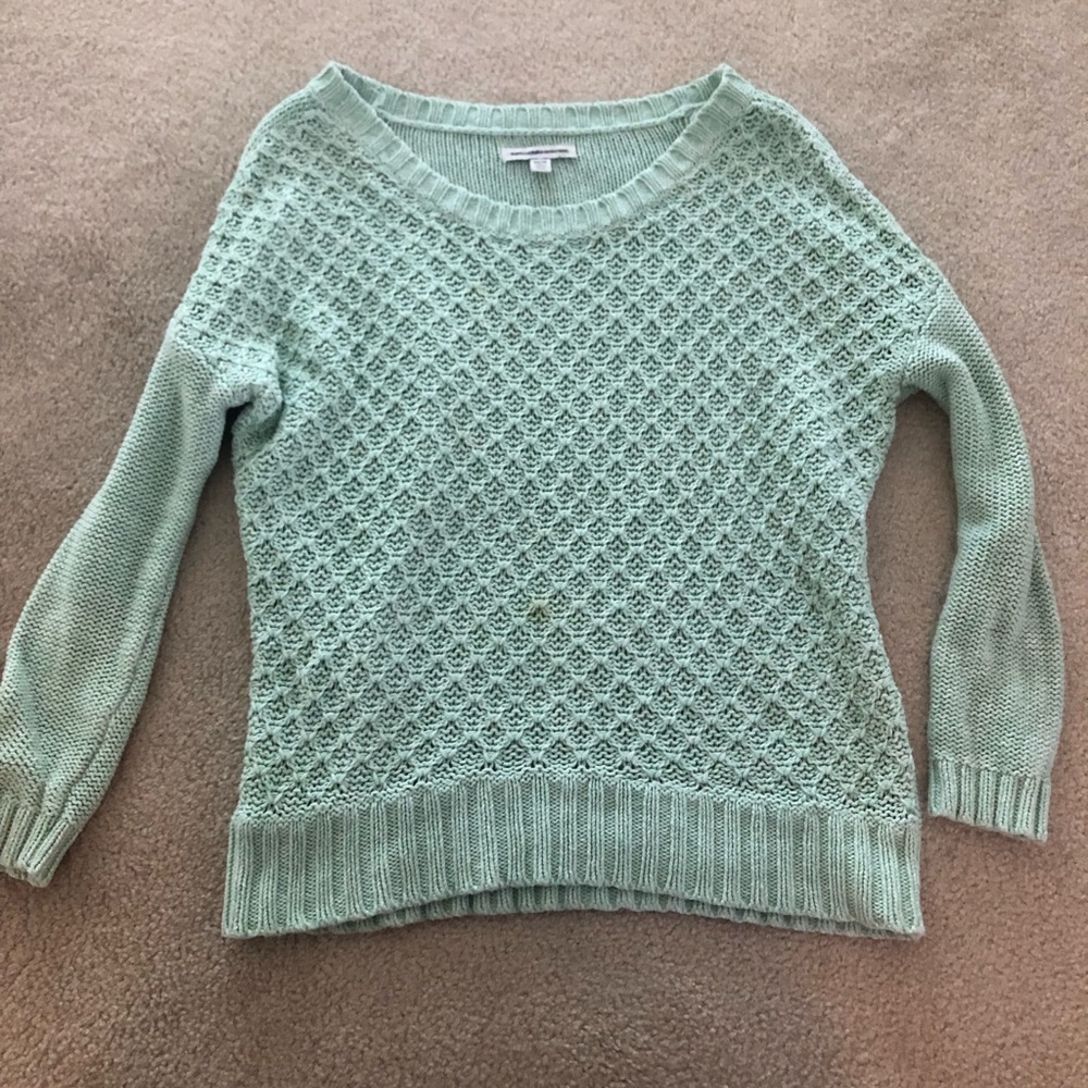 American Eagle Mint Green Sweater